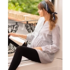 Modal Stripe Maternity Tunic Dress