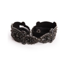 Jewelled Black Maternity Belt