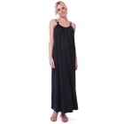 Relaxed Black Maternity Maxi Dress