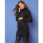 Layered Black Maternity & Nursing Tunic