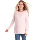 Blush Pink Cable Knit Maternity & Nursing Jumper