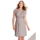 Blush Polka Dot Knot Front Maternity Dress