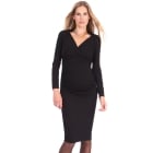 Black Maternity Midi Dress