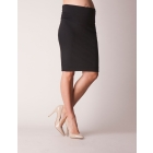 Black Super Stretch Maternity Pencil Skirt