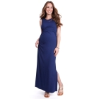 Ink Blue Maternity & Nursing Maxi Dress