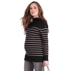 Funnel Neck Maternity & Nursing Jumper