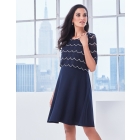 ¾ Sleeve Lace Maternity & Nursing Dress