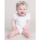 Pink Trim Cotton Baby Grow