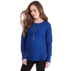 Chunky Cobalt Blue Maternity & Nursing Jumper