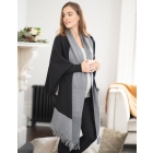 Luxury Black Maternity & Nursing Shawl 