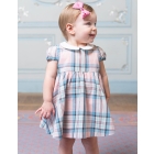 Pink Tartan Cotton Baby Dress