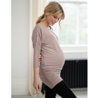 Taupe Maternity & Nursing Top