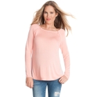 Peach Woven Back Maternity & Nursing Jumper