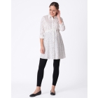 Polka Dot Button Down Maternity Tunic