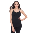 Black Bamboo Seamless Maternity & Nursing Vest