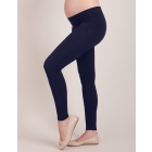 Navy Bamboo Active Under-Bump Maternity Leggings