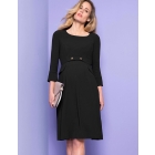 Black Tailored Maternity Dress