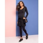 Black Cotton Maternity Dress