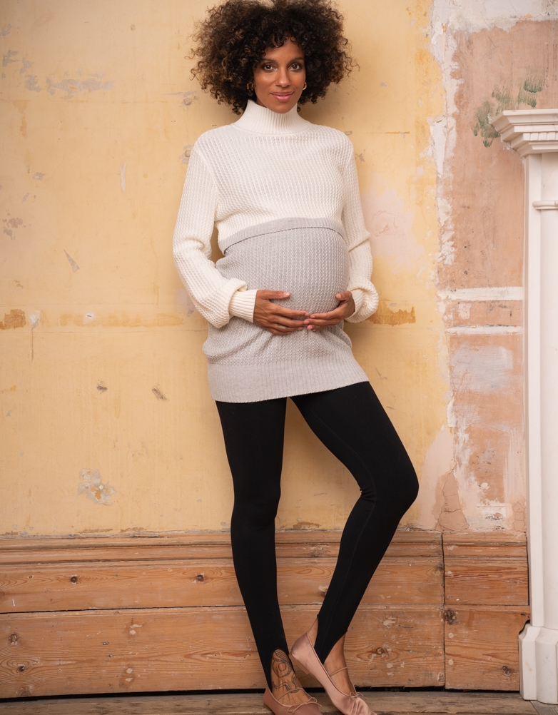 Cream sweater leggings hotsell