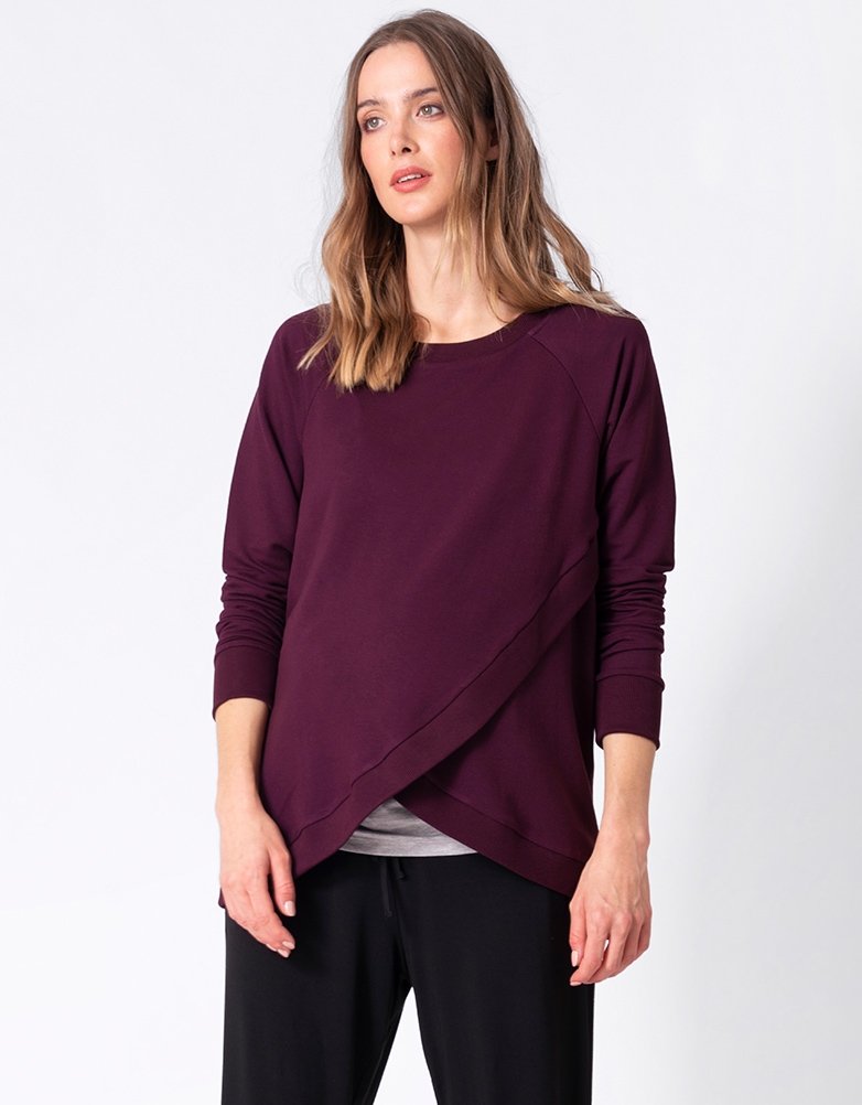 Crossover nursing sweater hotsell