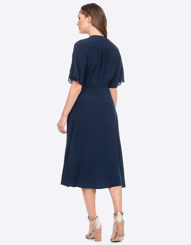 Navy blue button down dress online