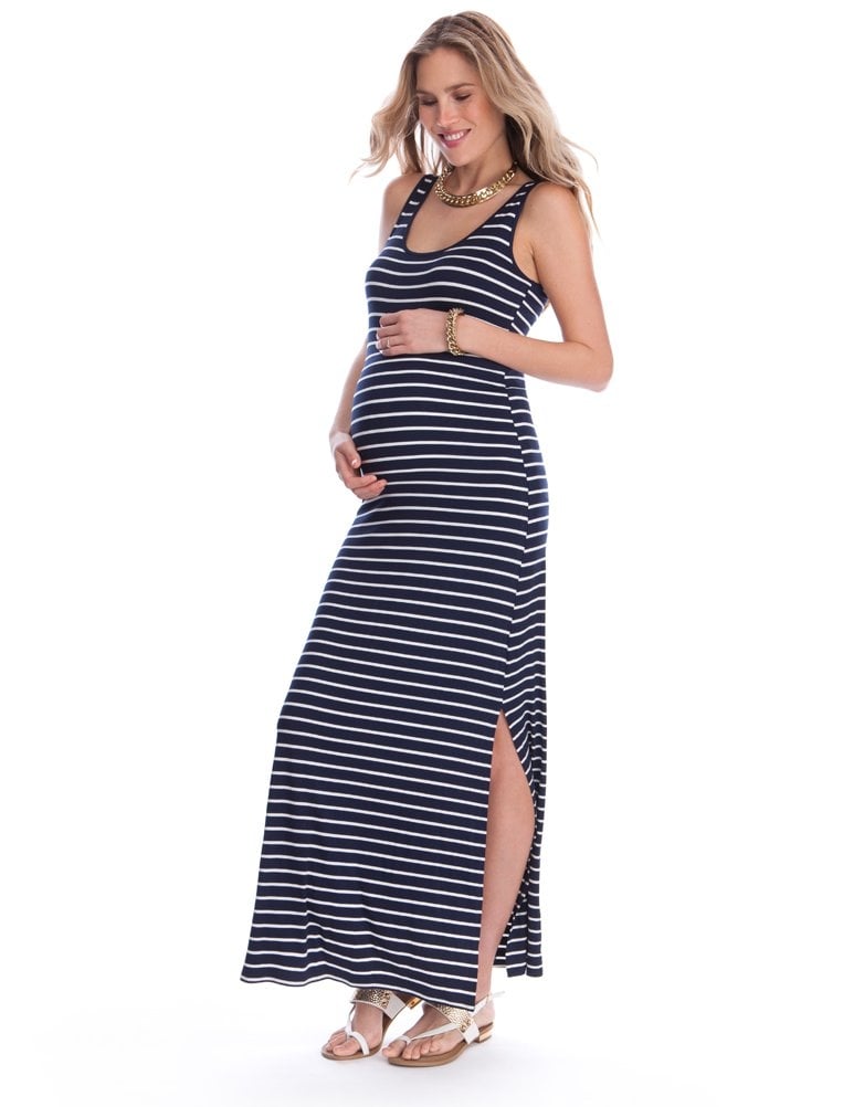 Nautical Maternity Maxi Dress Seraphine