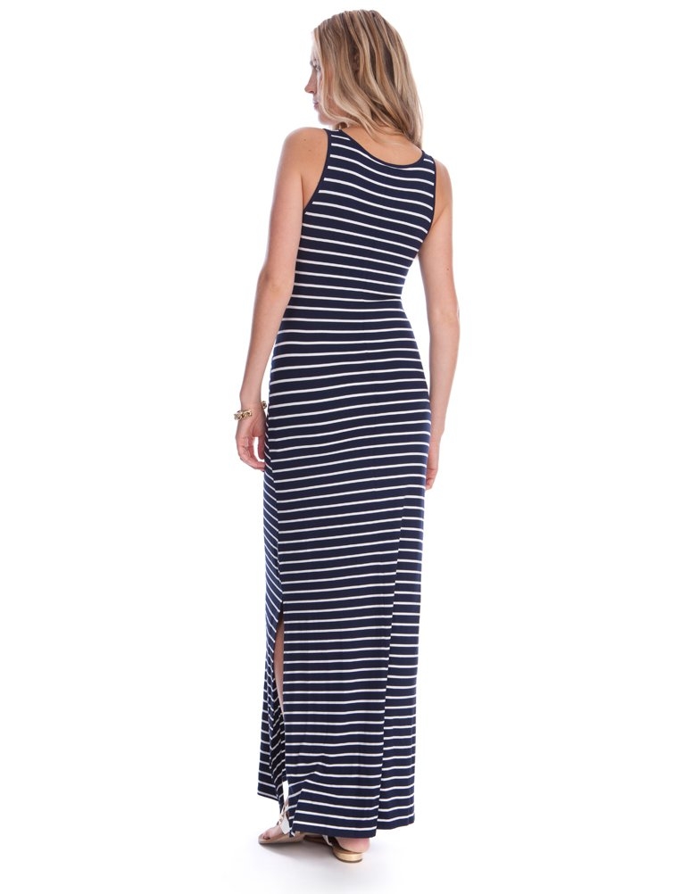 Nautical Maternity Maxi Dress Seraphine