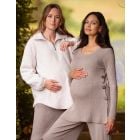 Rib Knit Maternity & Nursing Co-ord Top