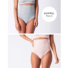 Twin Pack Post Maternity Shaping Briefs – Grey & Blush