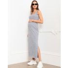 Jersey Scoop Neck Bodycon-Style Maxi Maternity and Nursing Dress 