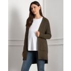 Viscose-Blend Knitted Maternity & Nursing Cardigan