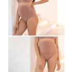 Twin Pack Bamboo Over Bump Maternity Briefs - Cappuccino