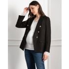 Thera | Tweed Maternity & Nursing Blazer with Gold Trims