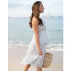 Cotton Maternity Midi Dress